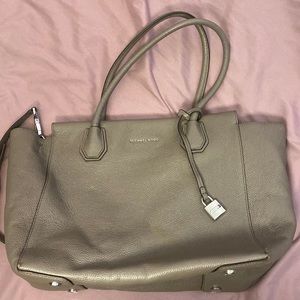 Leather Structured Michael Kors Tote Bag